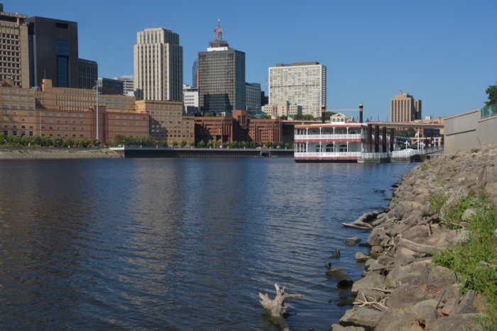 the Mississippi and downtown St. Paul